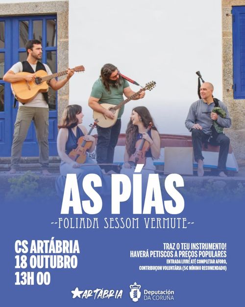 Concerto + foliada-sessom vermute com As Pías